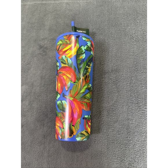 Starbucks 24oz Limited Blue Pink Banana Farm Rio Cold Cup Metal May 2025 - Picture 2 of 3